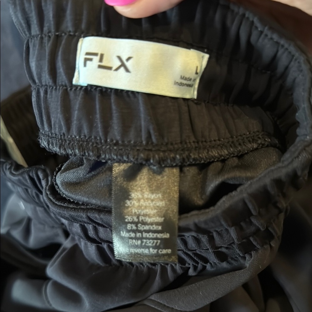 FLX Women's Black Track Pants BNWT Large - Picture 4 of 4